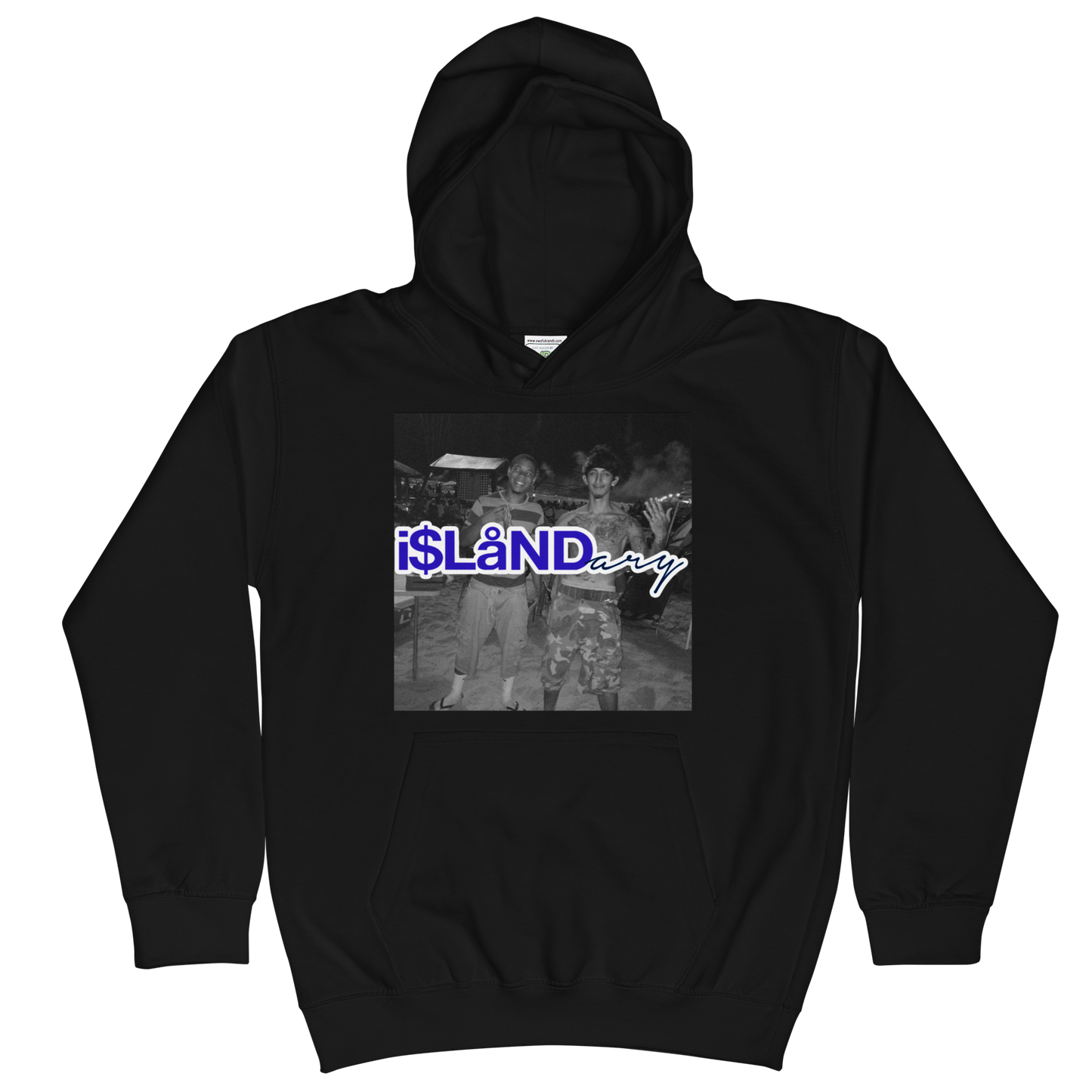 July 4th Blue Islandary FMLY Kids Hoodie