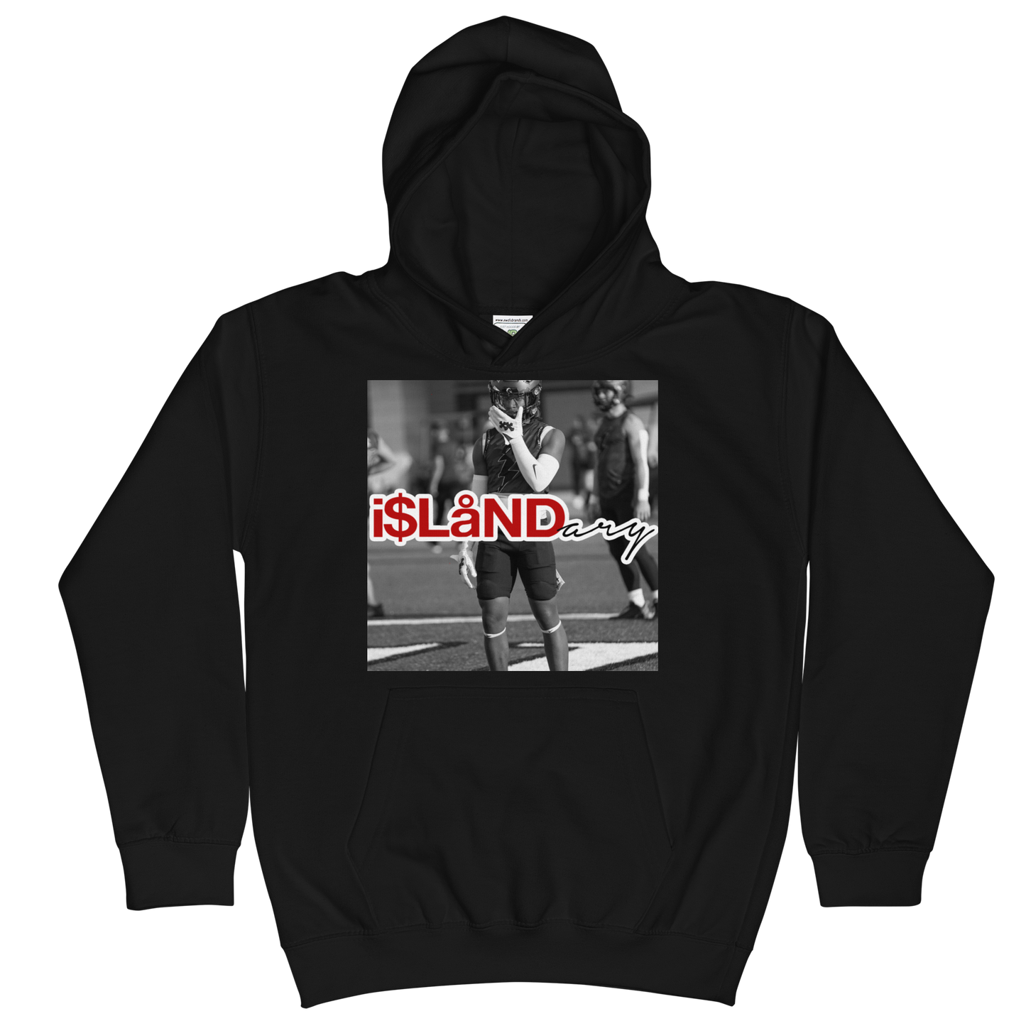 ZP Supercharged Red Islandary FMLY Kids Hoodie