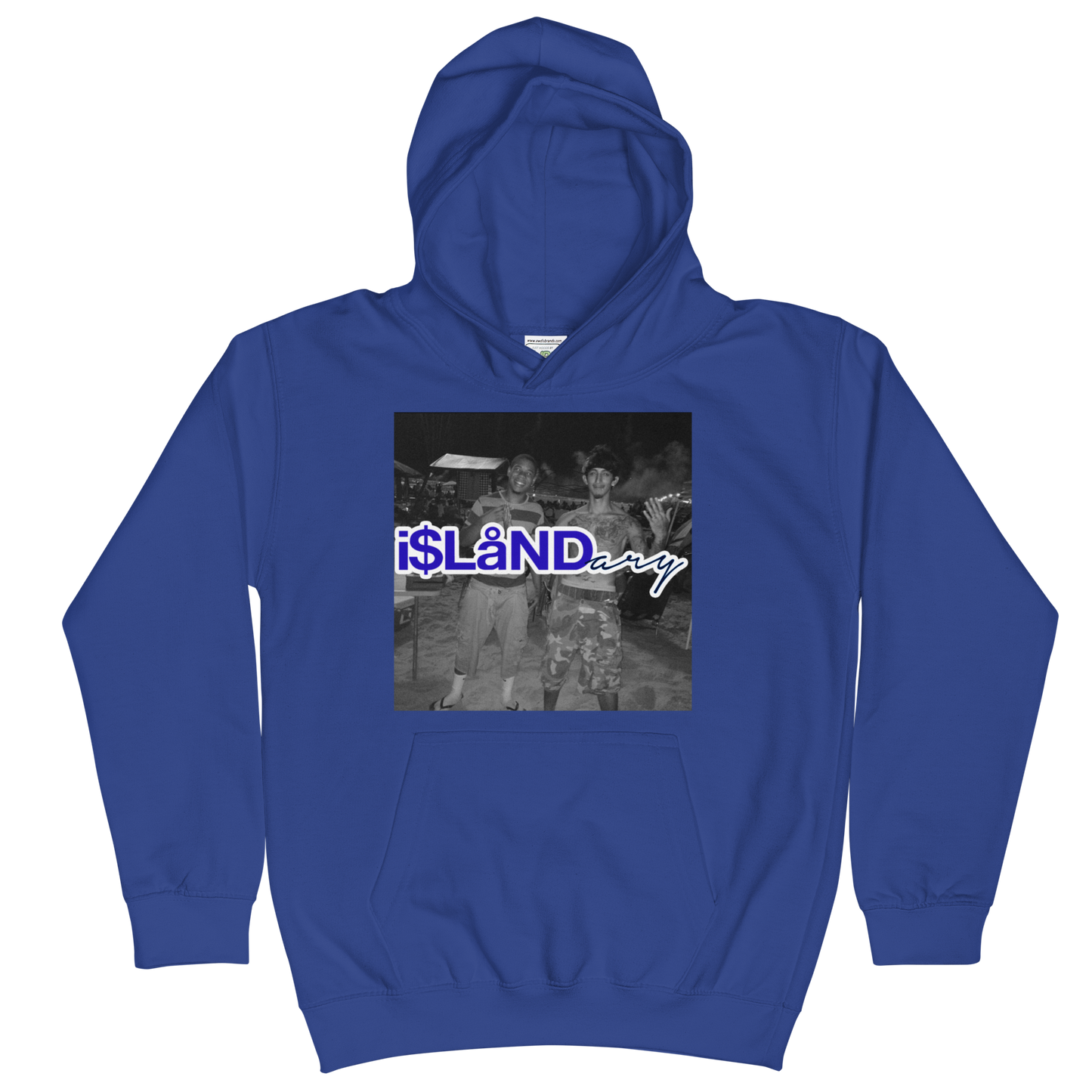 July 4th Blue Islandary FMLY Kids Hoodie