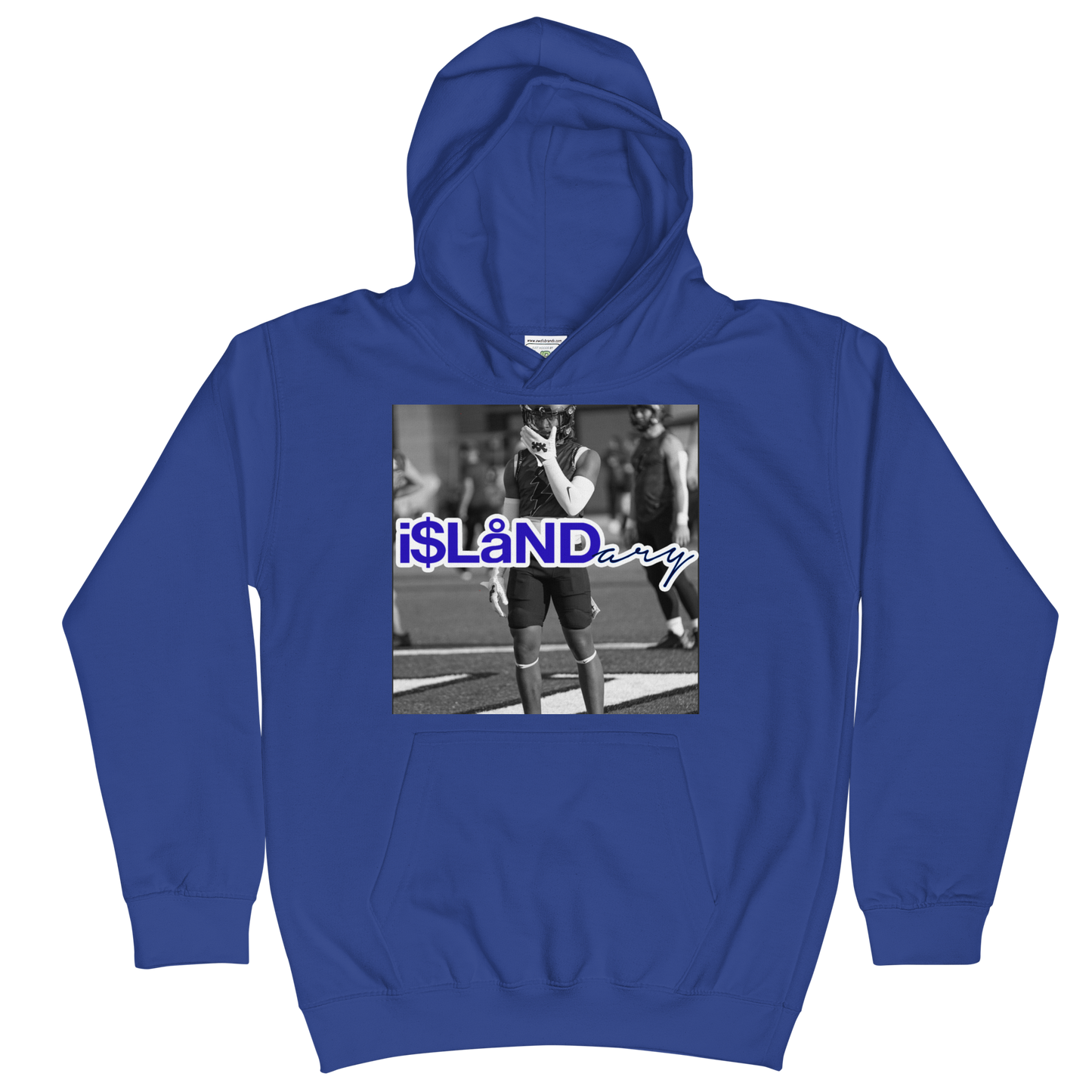 ZP Supercharged Blue Islandary FMLY Kids Hoodie