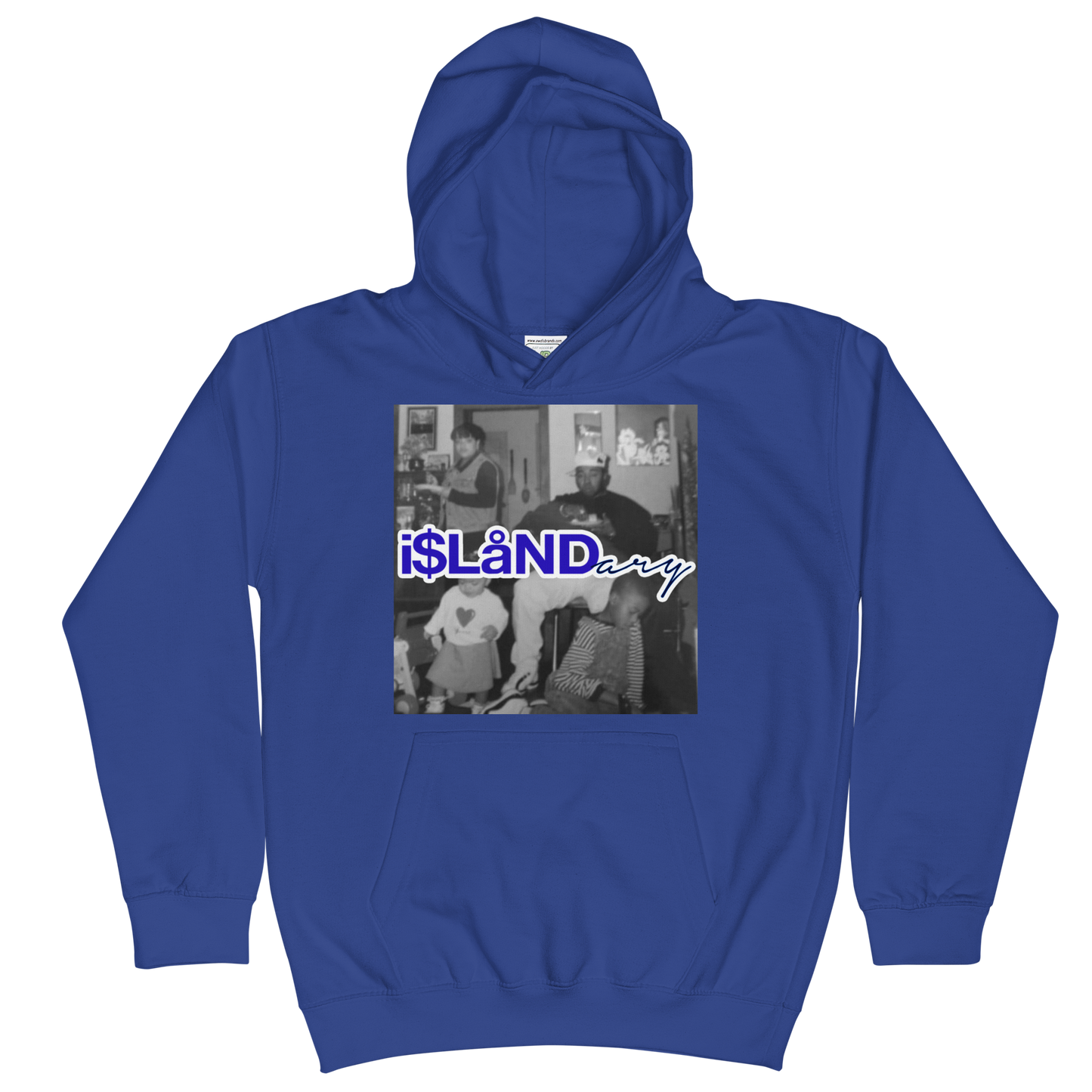 OG Herb Blue Islandary FMLY Kids Hoodie