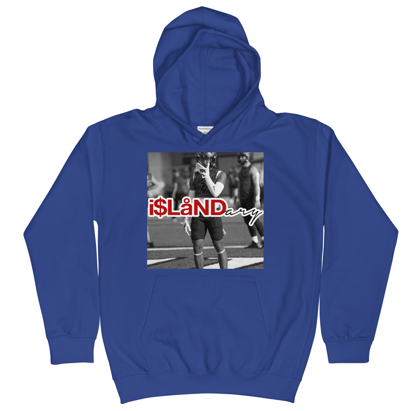 ZP Supercharged Red Islandary FMLY Kids Hoodie