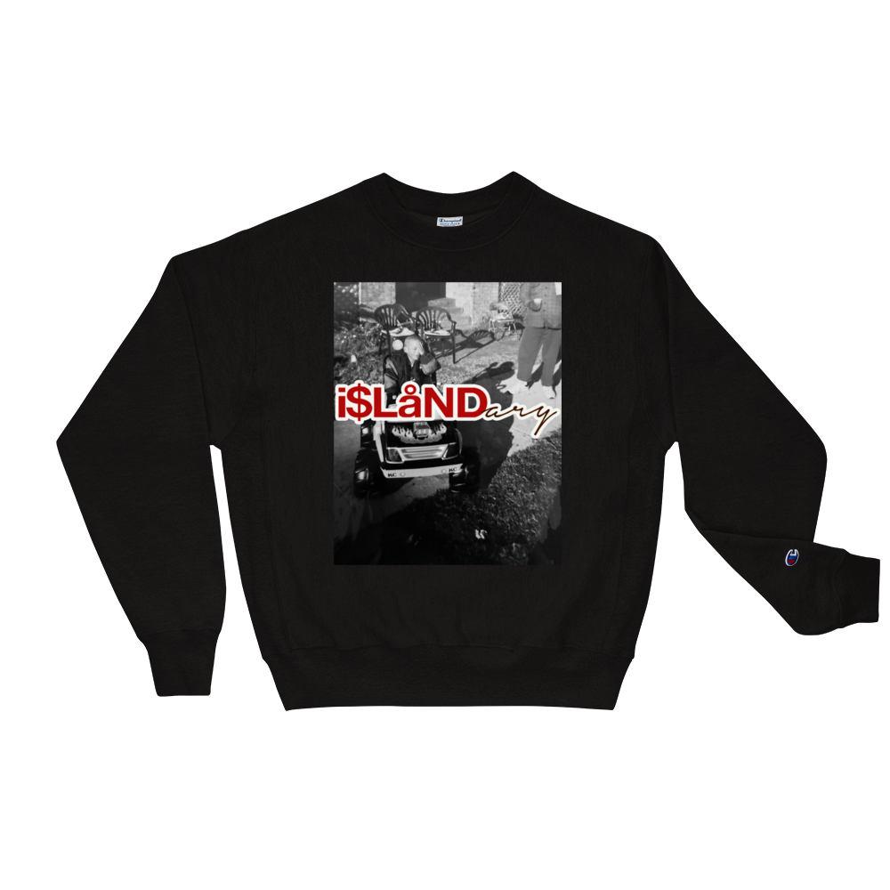 B3rry Big Wheel Red Islandary FMLY Champion Sweatshirt