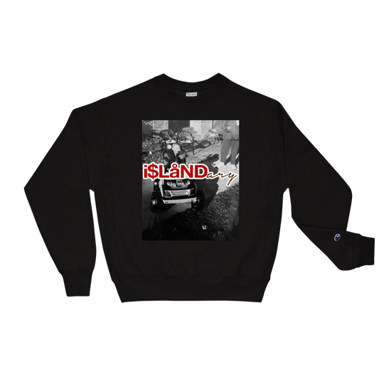 B3rry Big Wheel Red Islandary FMLY Champion Sweatshirt