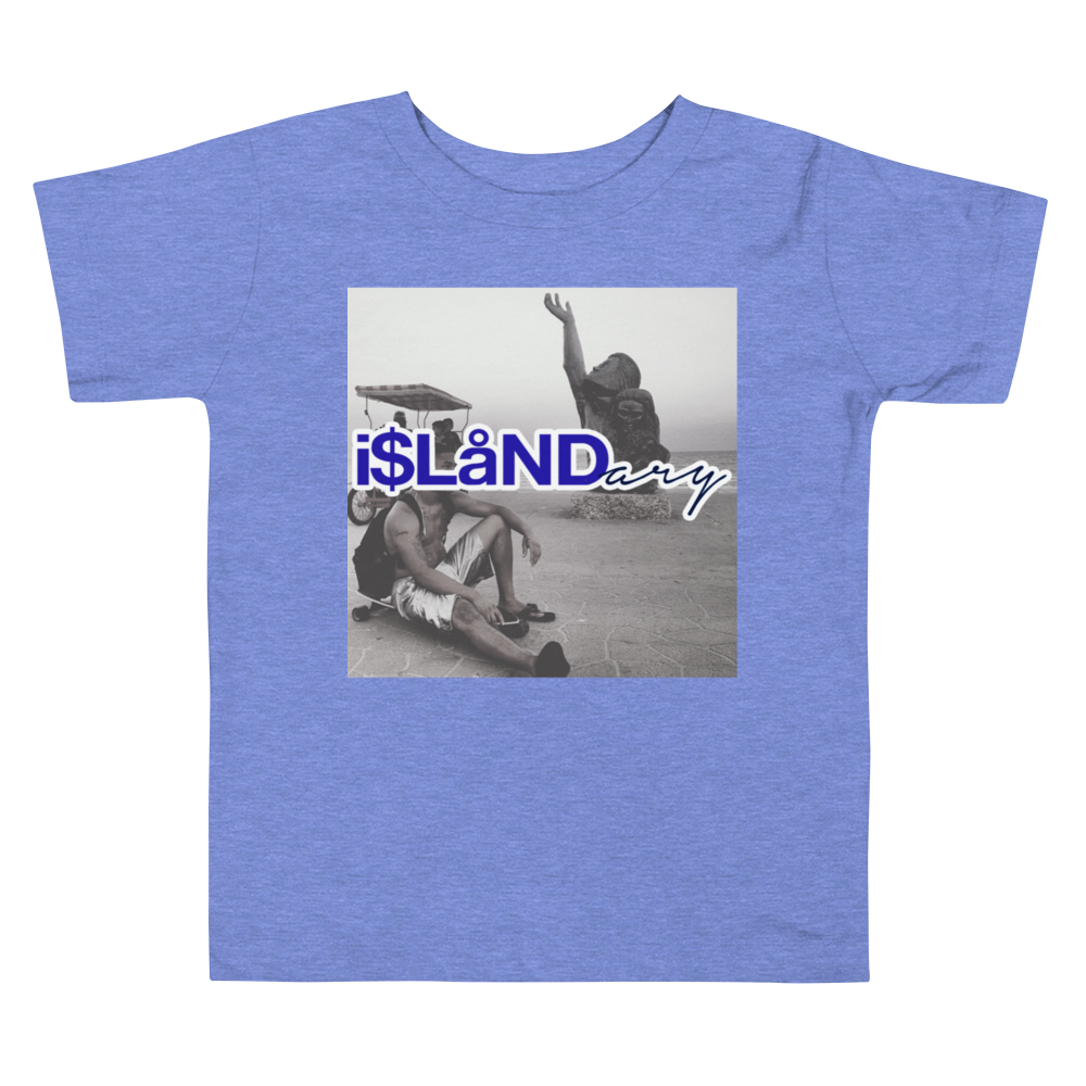 Seawall Blue Islandary FMLY Toddler Short Sleeve Tee