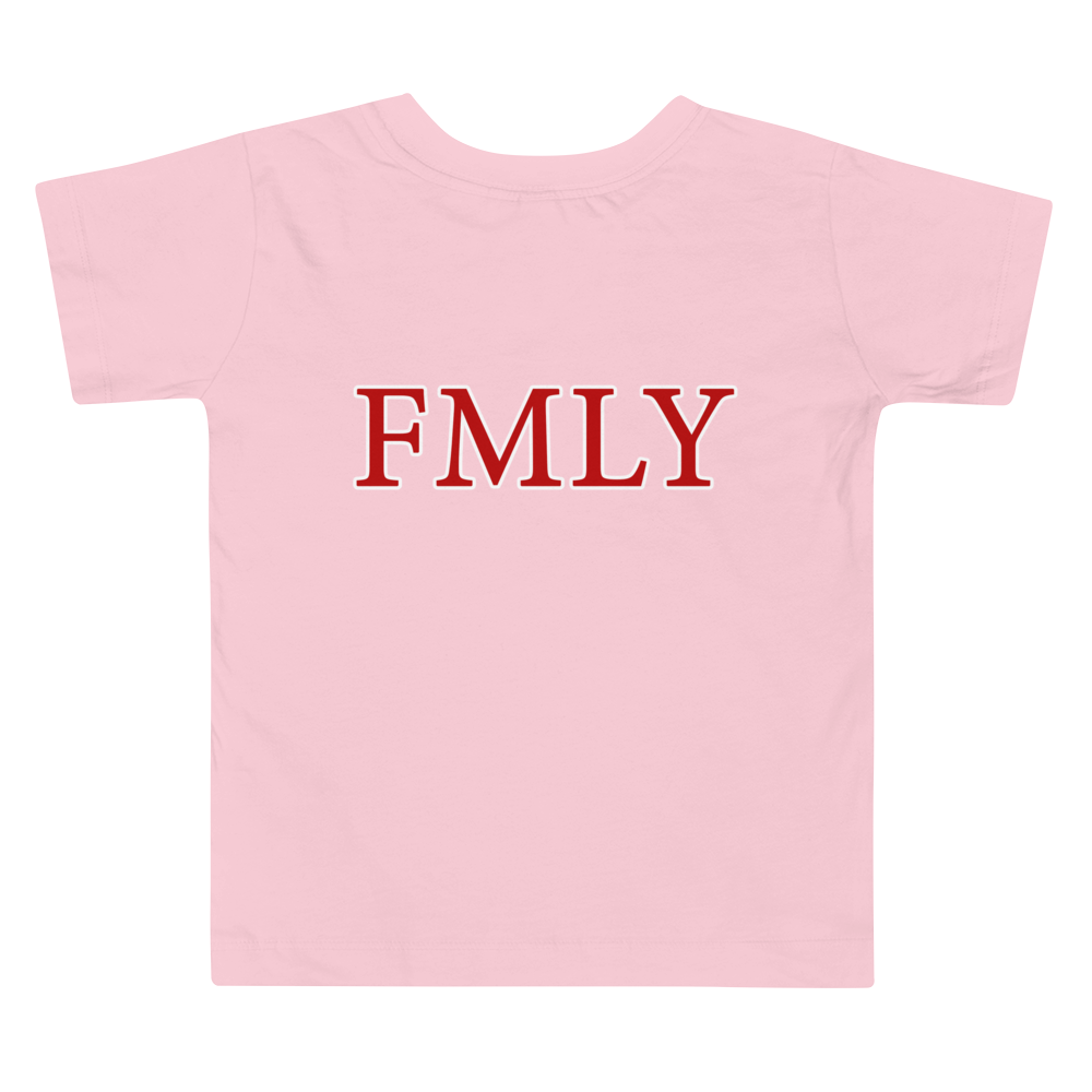 Baby B3rry Red Islandary FMLY Toddler Short Sleeve Tee