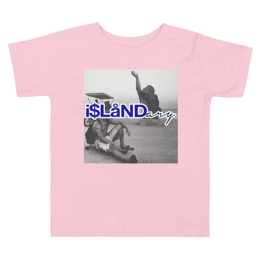 Seawall Blue Islandary FMLY Toddler Short Sleeve Tee