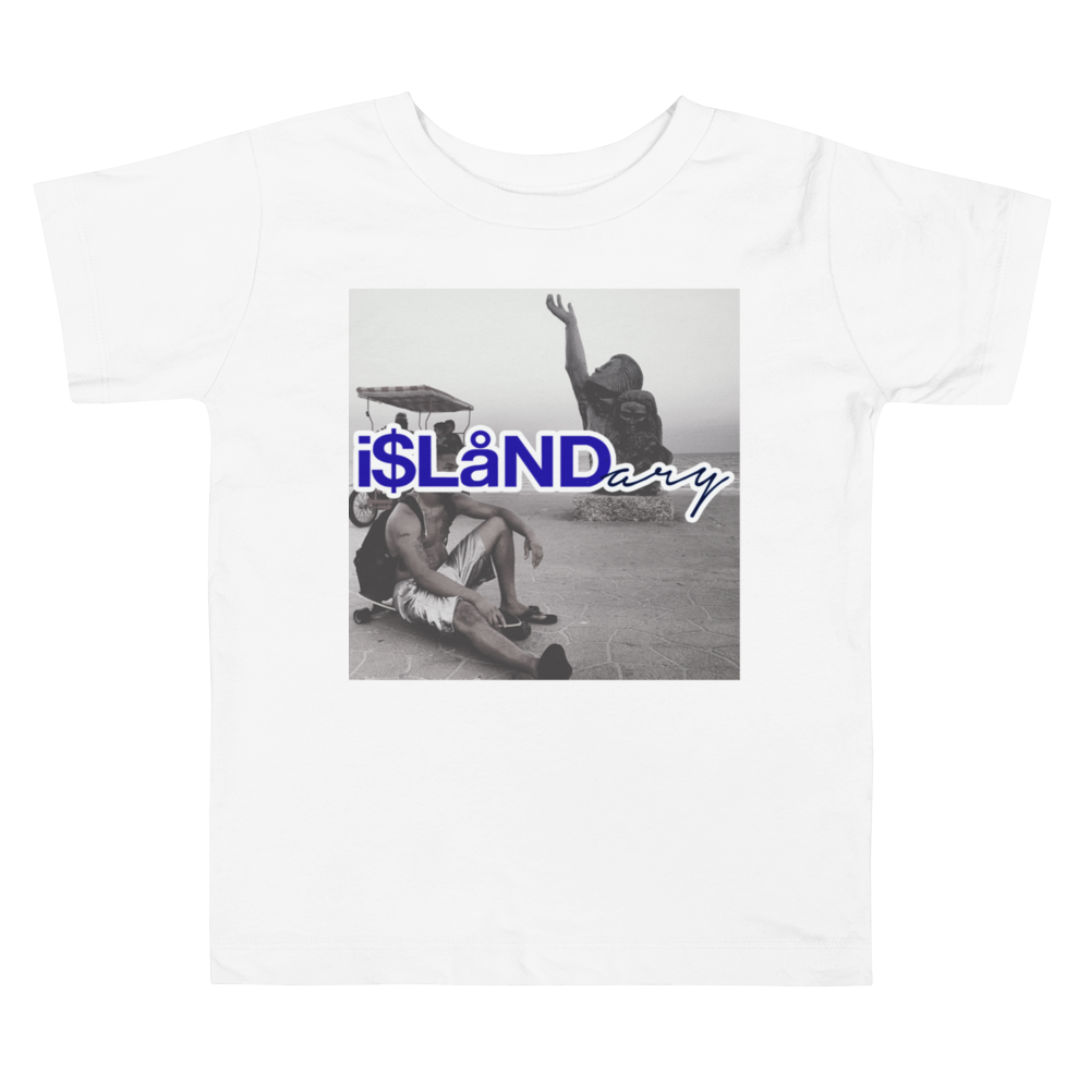 Seawall Blue Islandary FMLY Toddler Short Sleeve Tee