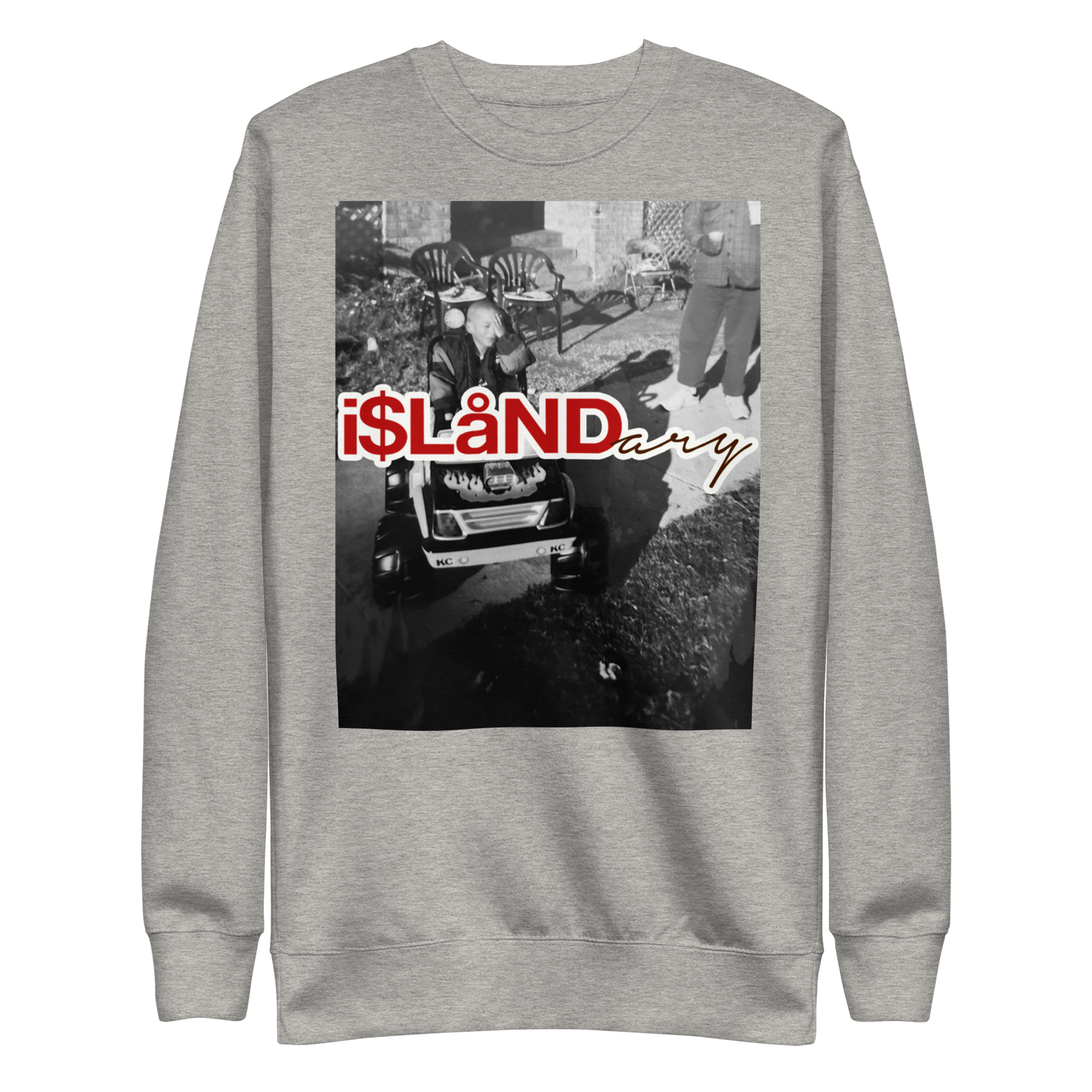 B3rry Big Wheel Red Islandary FMLY Unisex Premium Sweatshirt