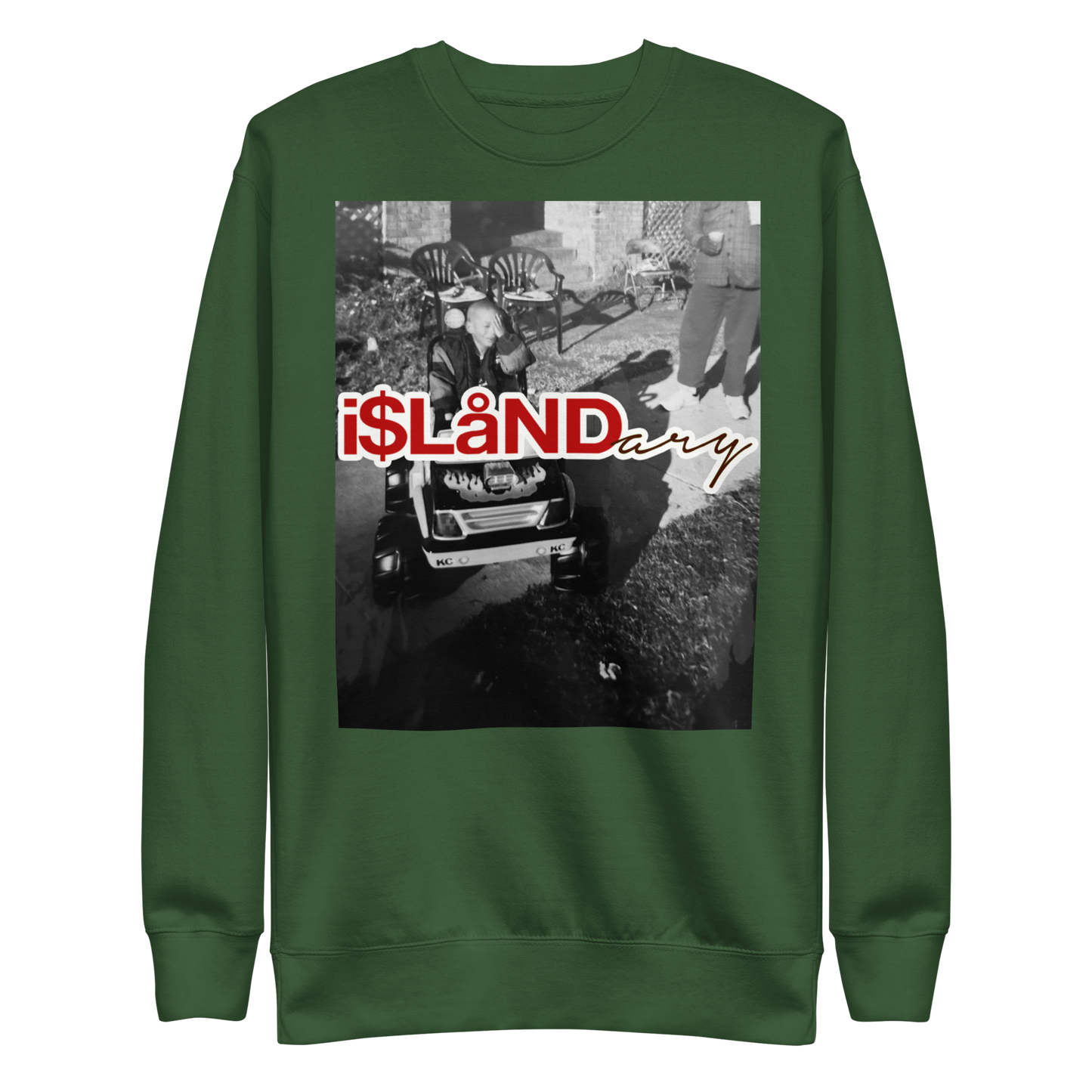 B3rry Big Wheel Red Islandary FMLY Unisex Premium Sweatshirt