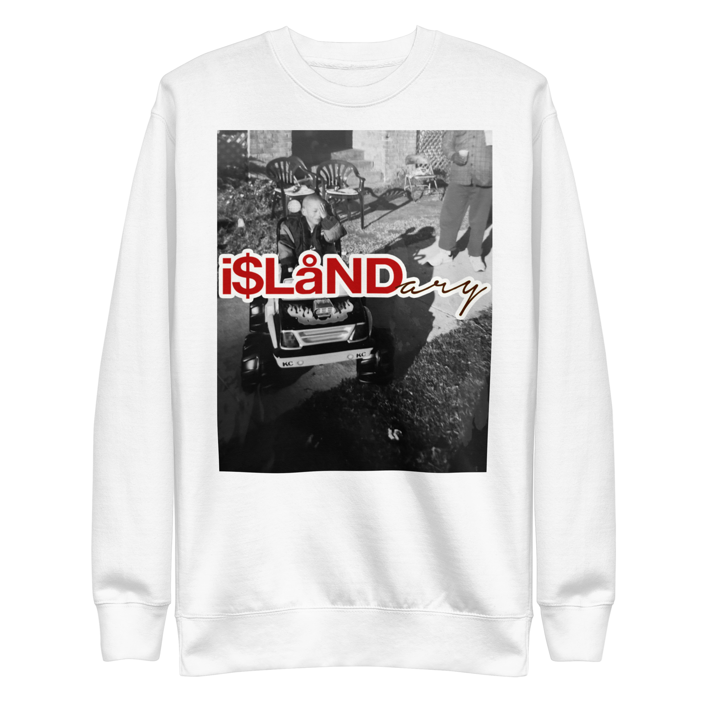 B3rry Big Wheel Red Islandary FMLY Unisex Premium Sweatshirt