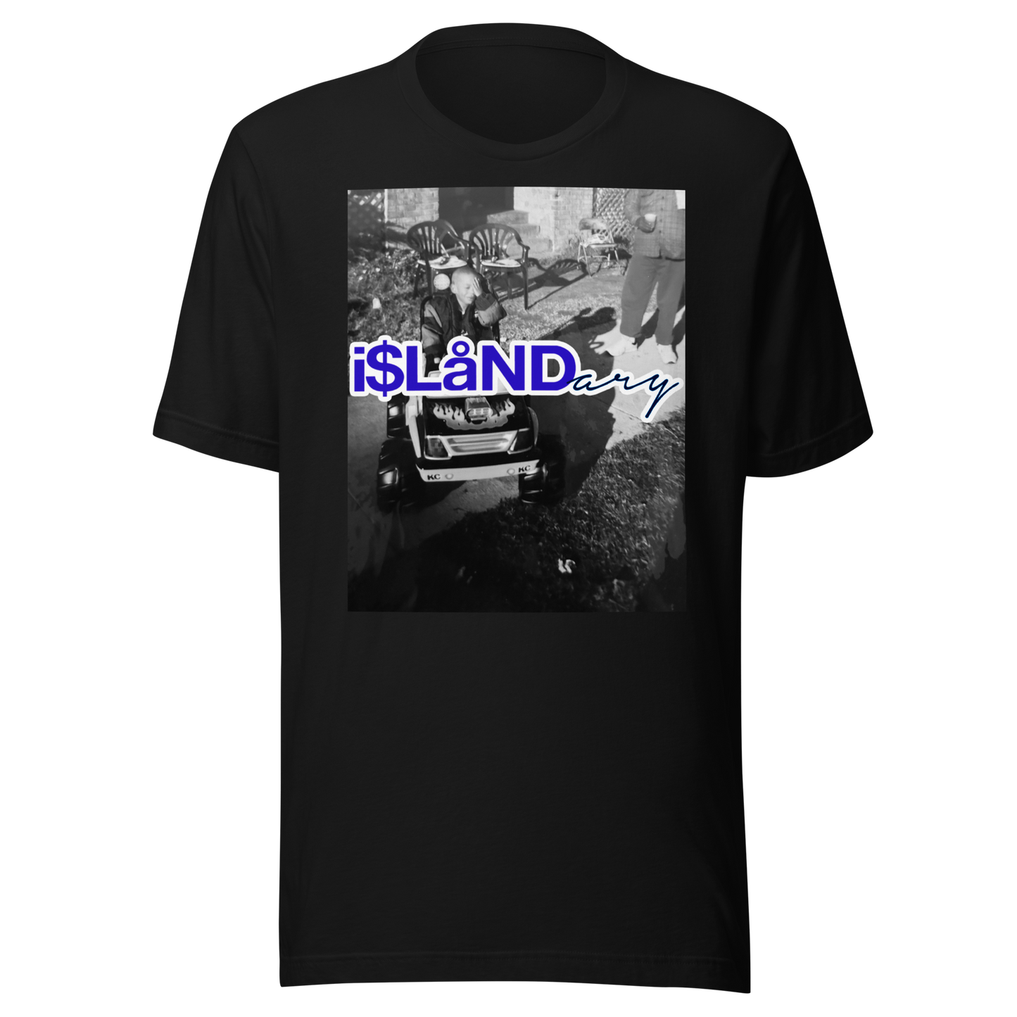 B3rry Big Wheel Blue Islandary FMLY Unisex t-shirt