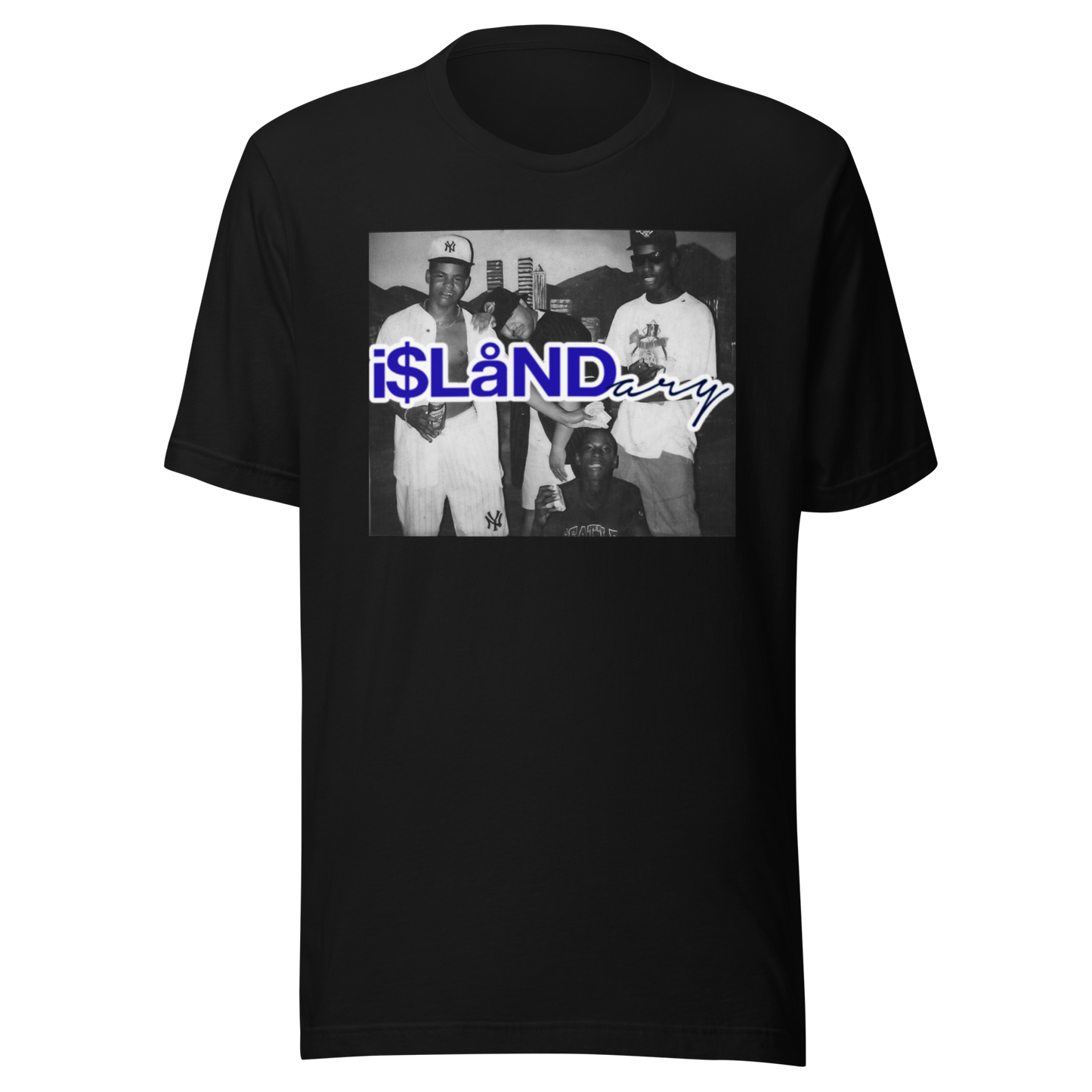 Nightlife Blue Islandary FMLY Unisex t-shirt