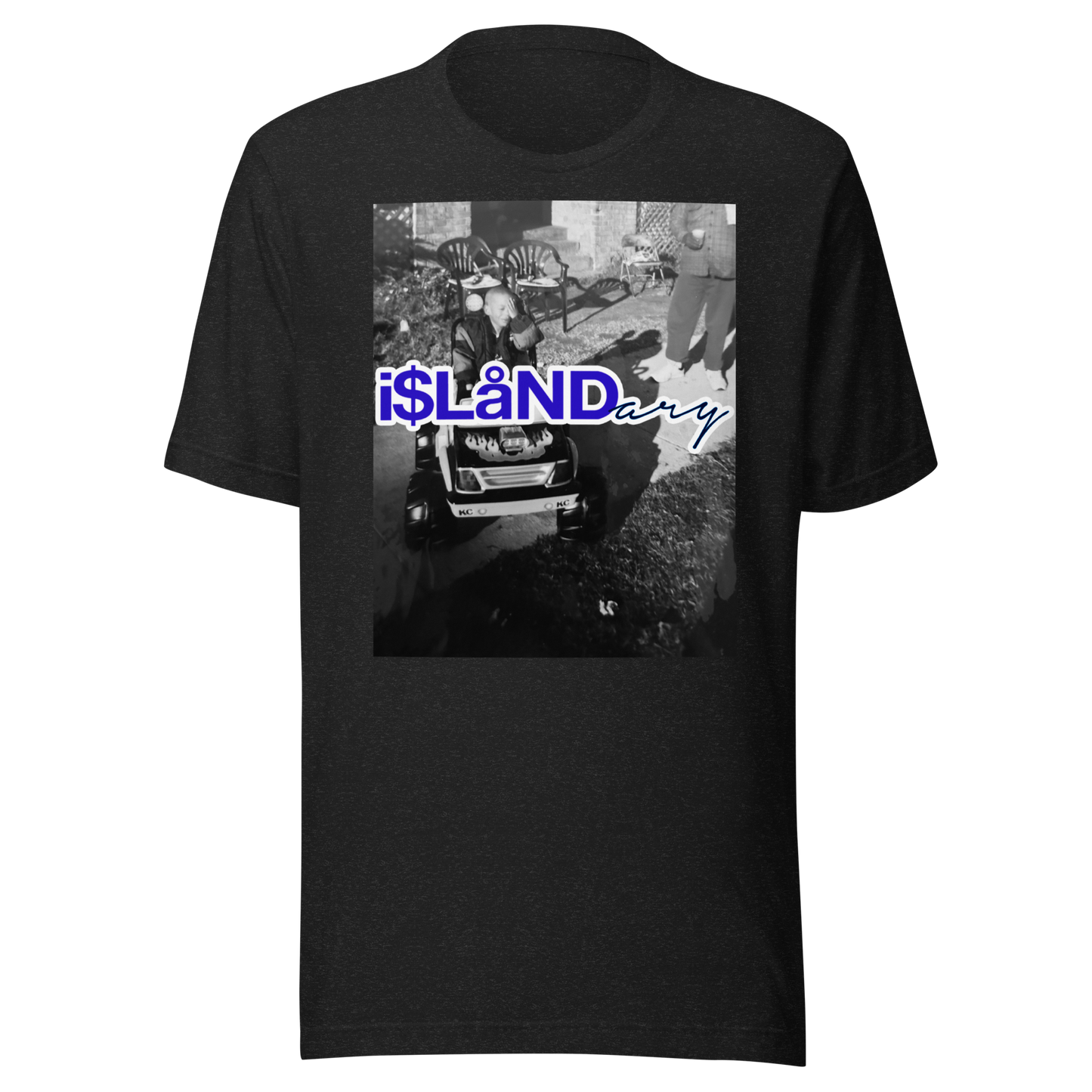 B3rry Big Wheel Blue Islandary FMLY Unisex t-shirt