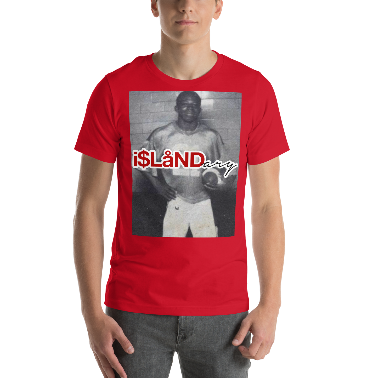 D. Brown Superman Red Islandary Unisex t-shirt