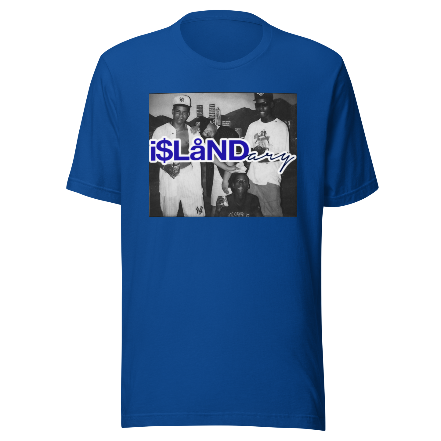 Nightlife Blue Islandary FMLY Unisex t-shirt