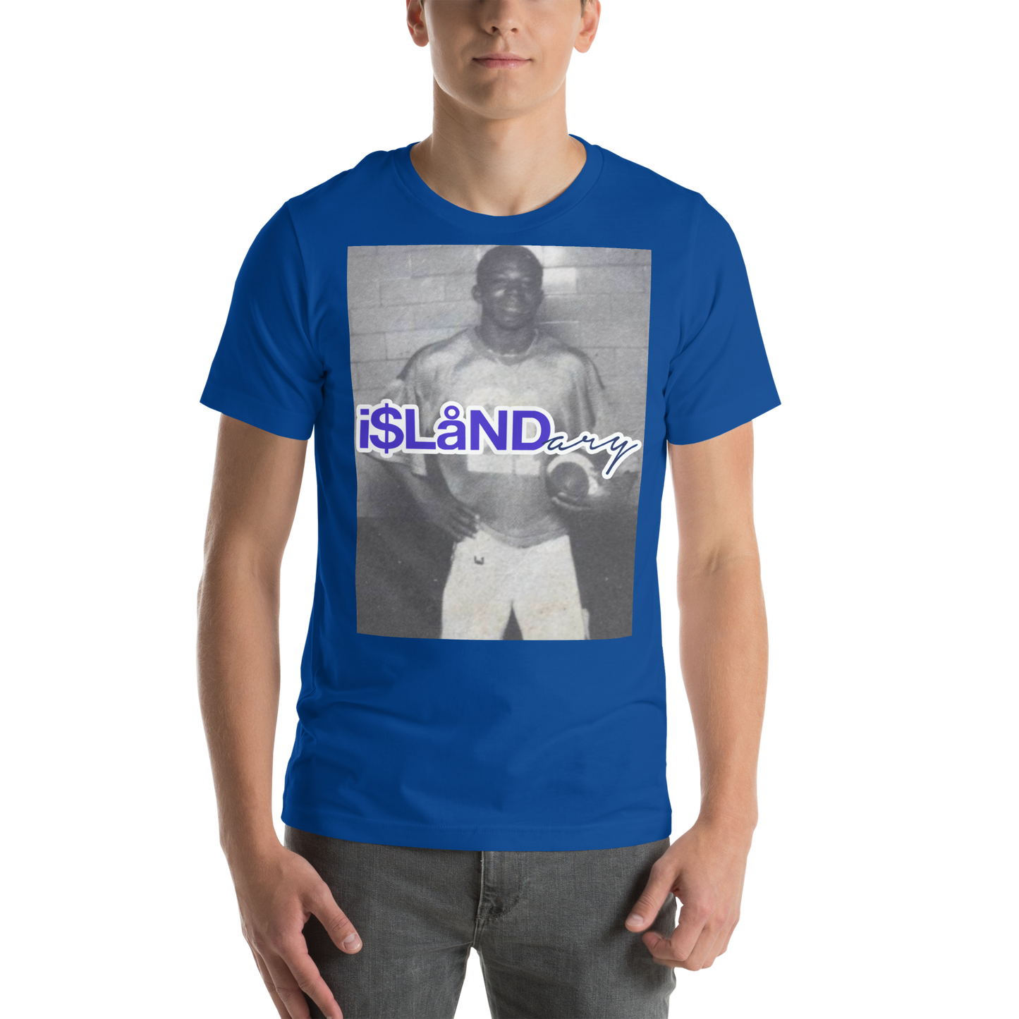 D. Brown Superman Blue Islandary FMLY Unisex t-shirt