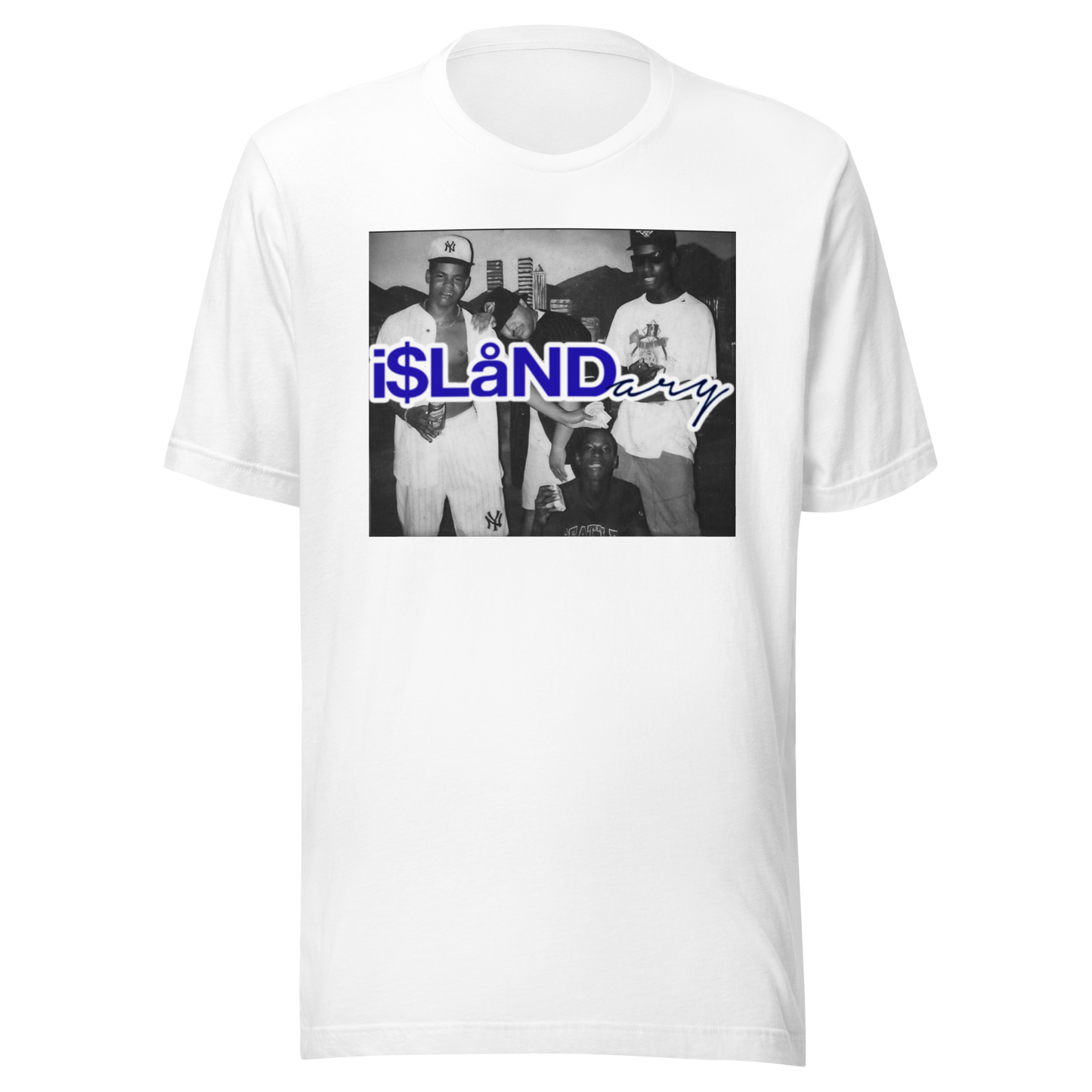 Nightlife Blue Islandary FMLY Unisex t-shirt