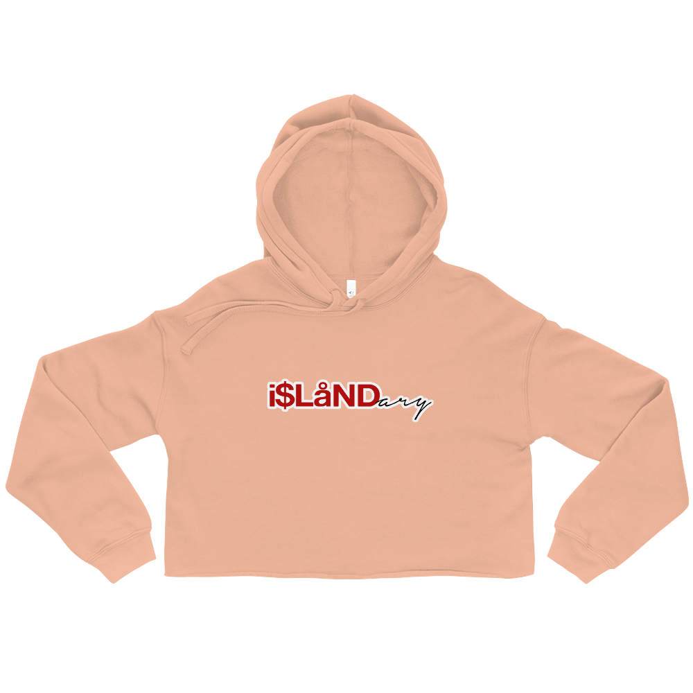 Red Islandary Crop Hoodie