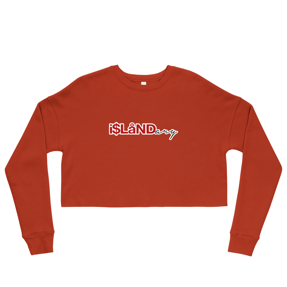 Red Islandary Crop Sweatshirt