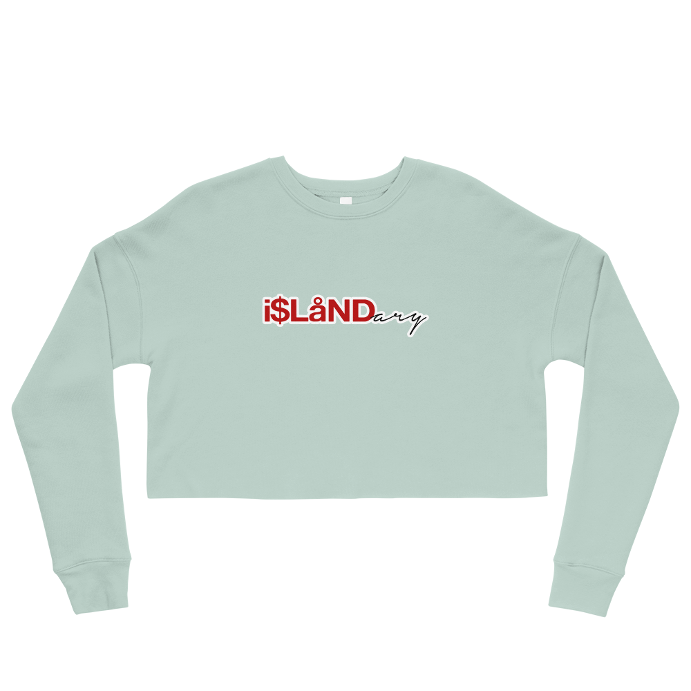 Red Islandary Crop Sweatshirt