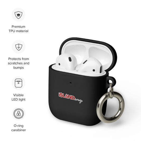 Red Islandary AirPods case