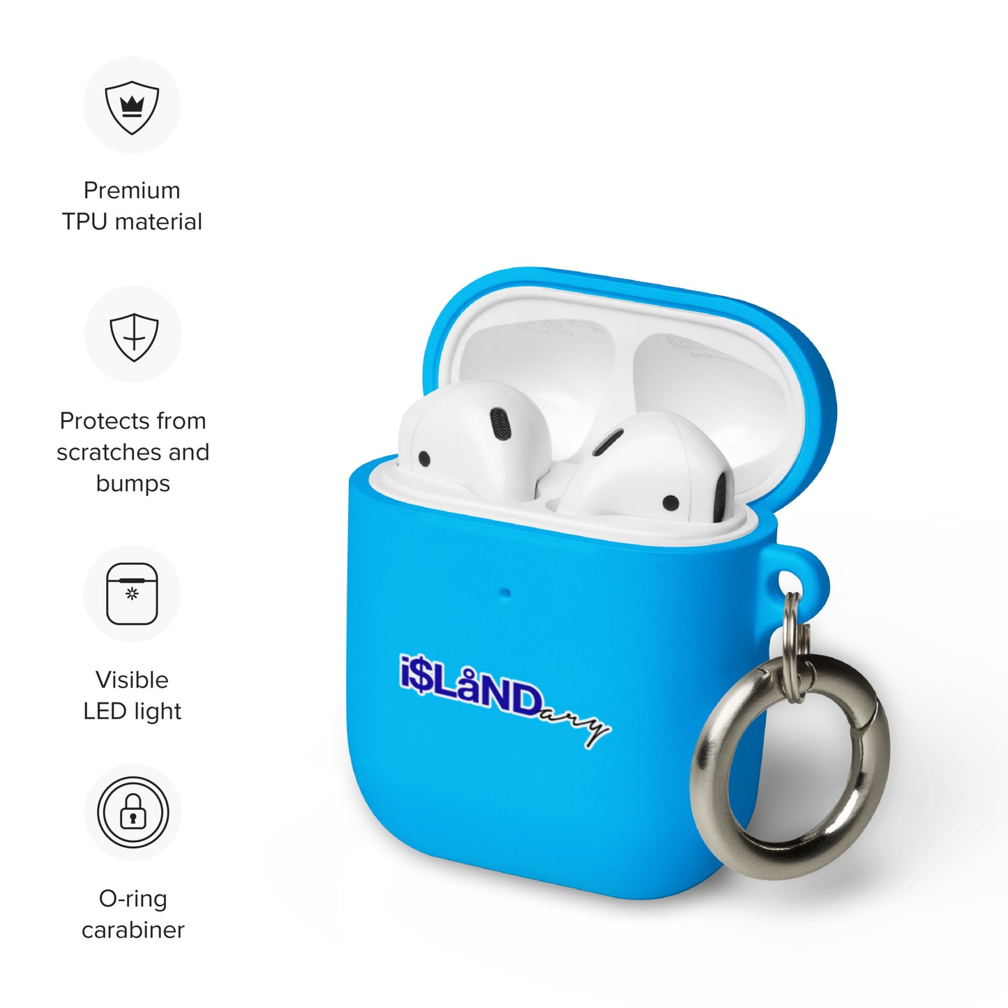 Blue Islandary AirPods case