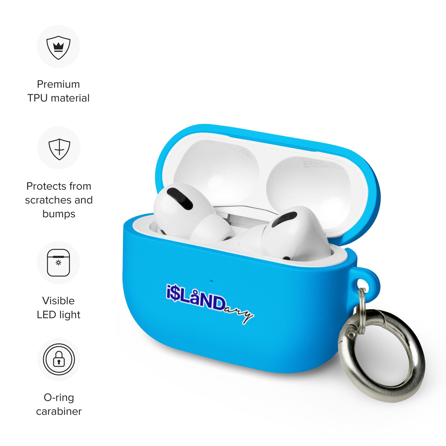 Blue Islandary AirPods case