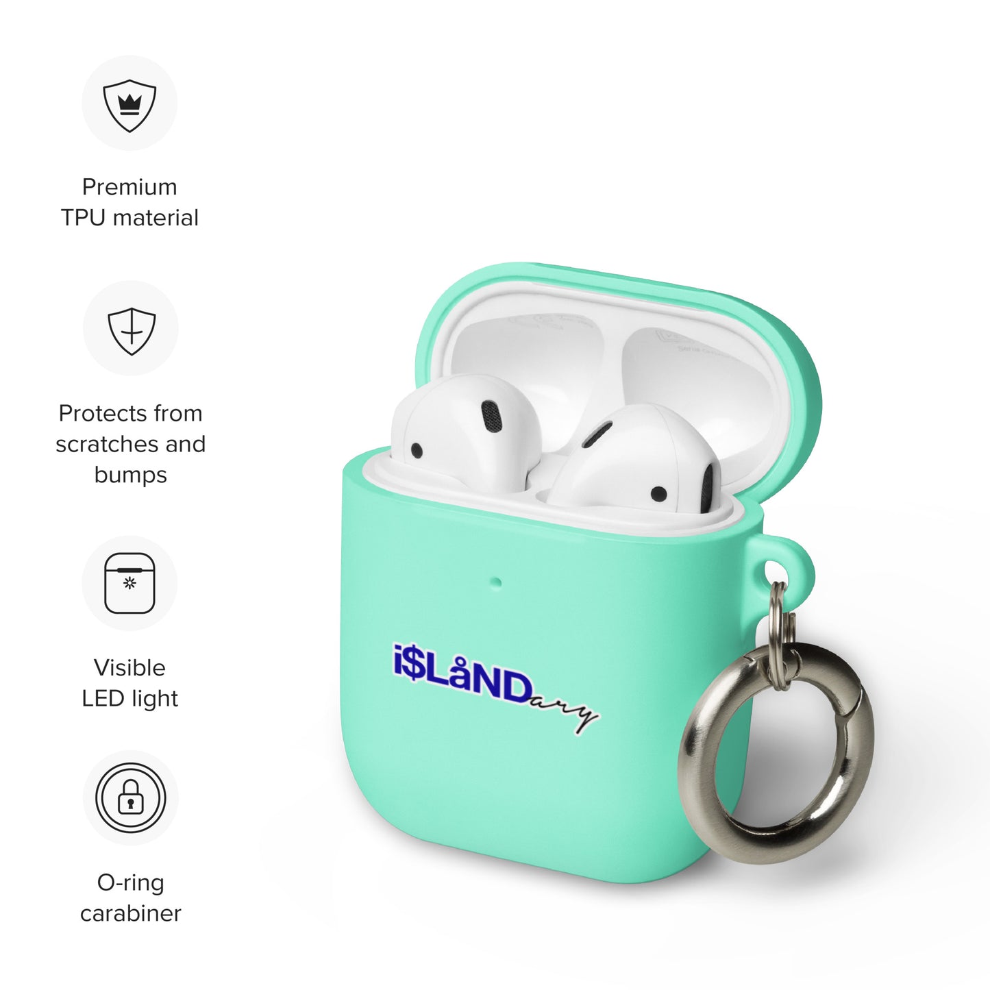 Blue Islandary AirPods case