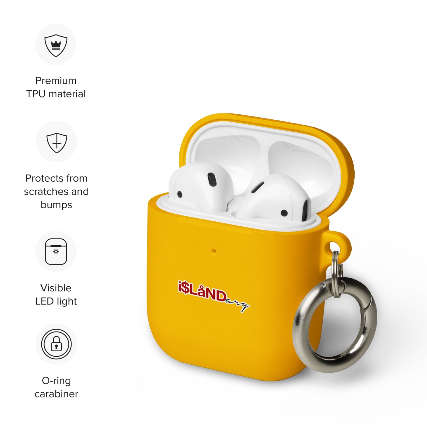 Red Islandary AirPods case