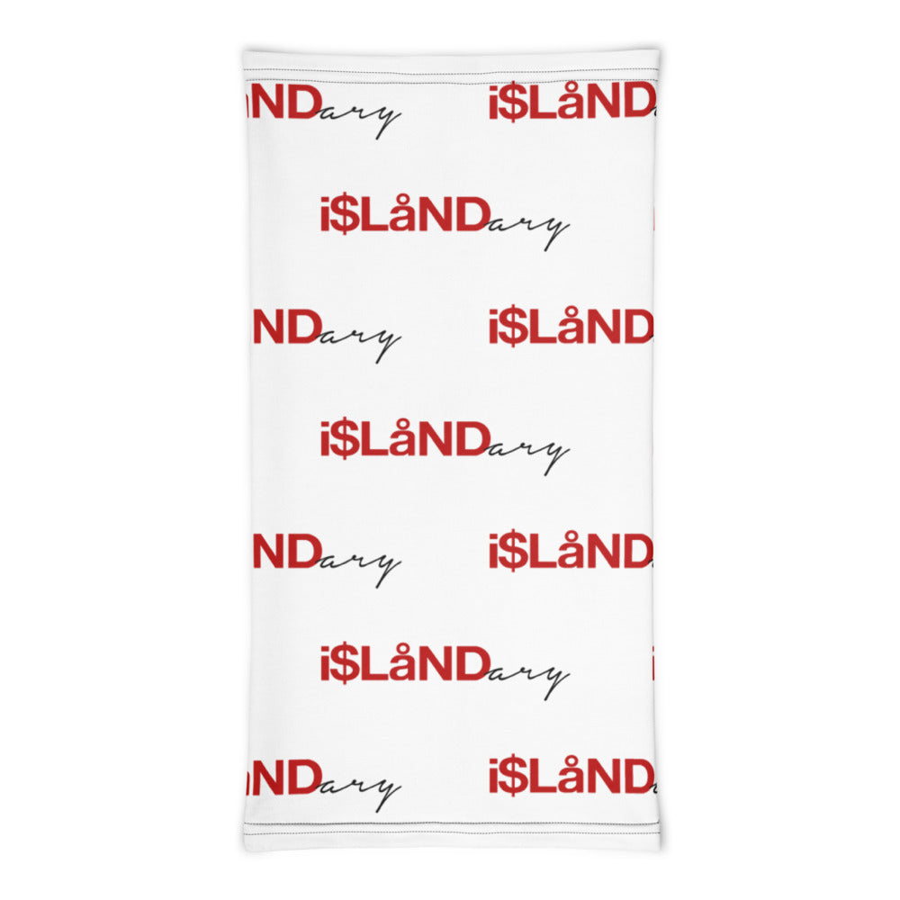 White Neck Gaiter Red i$LåNDary