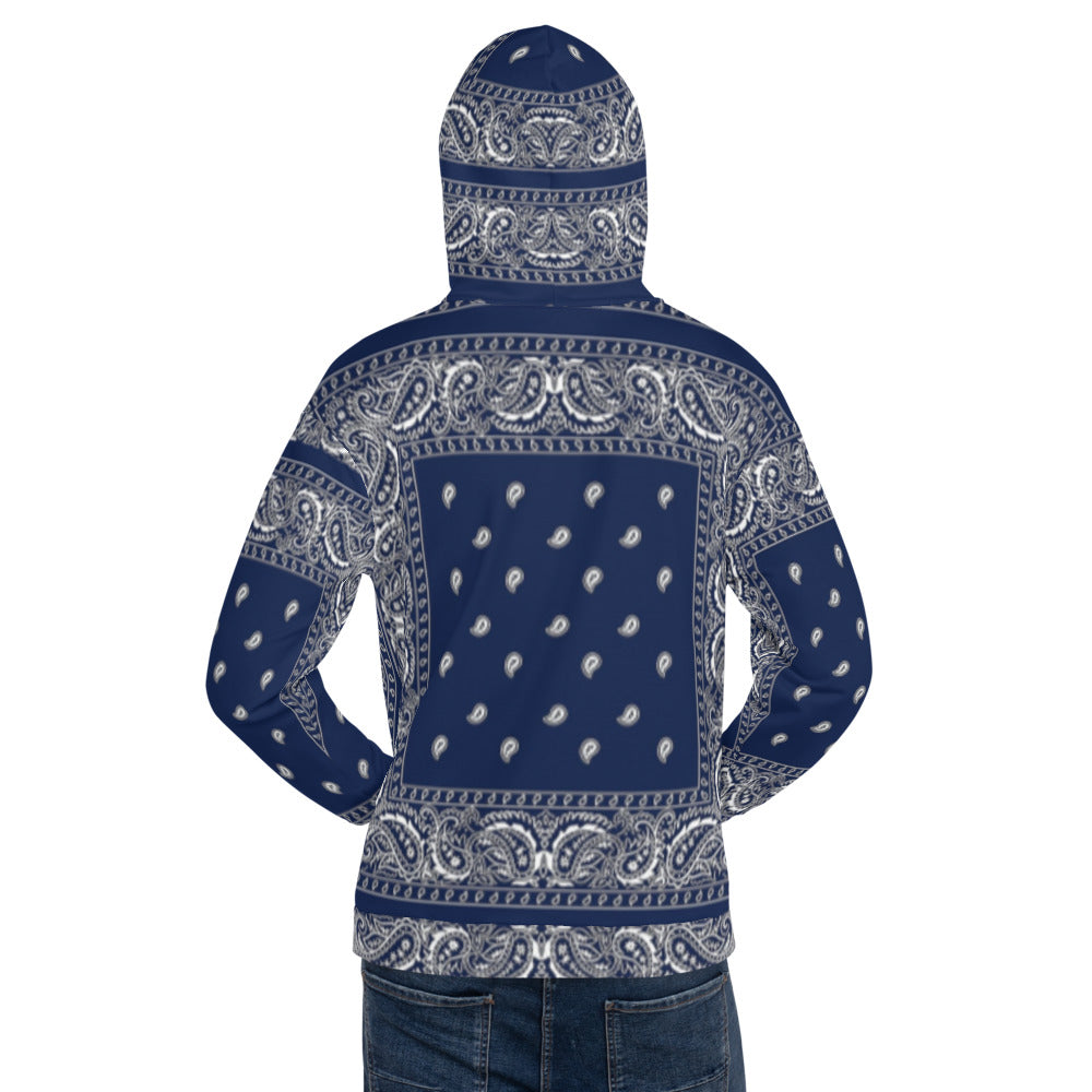 Navy blue best sale bandana hoodie