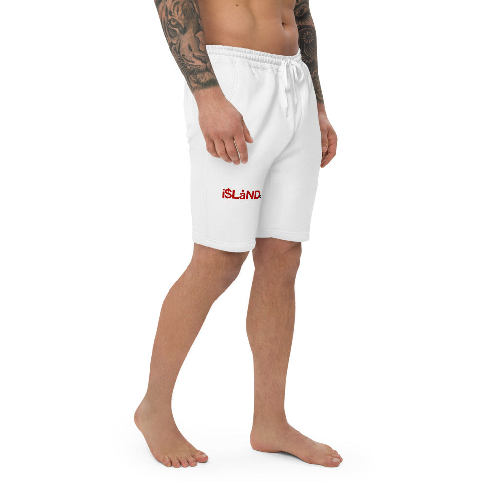 DTG Red Islandary Men's fleece shorts