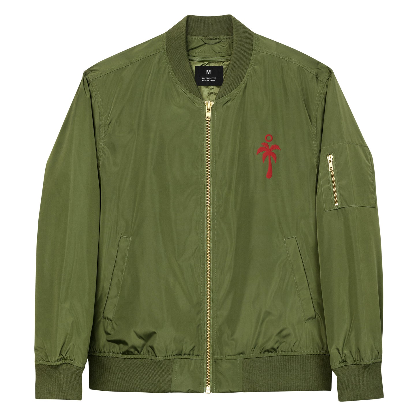 Red Palm Premium recycled bomber jacket