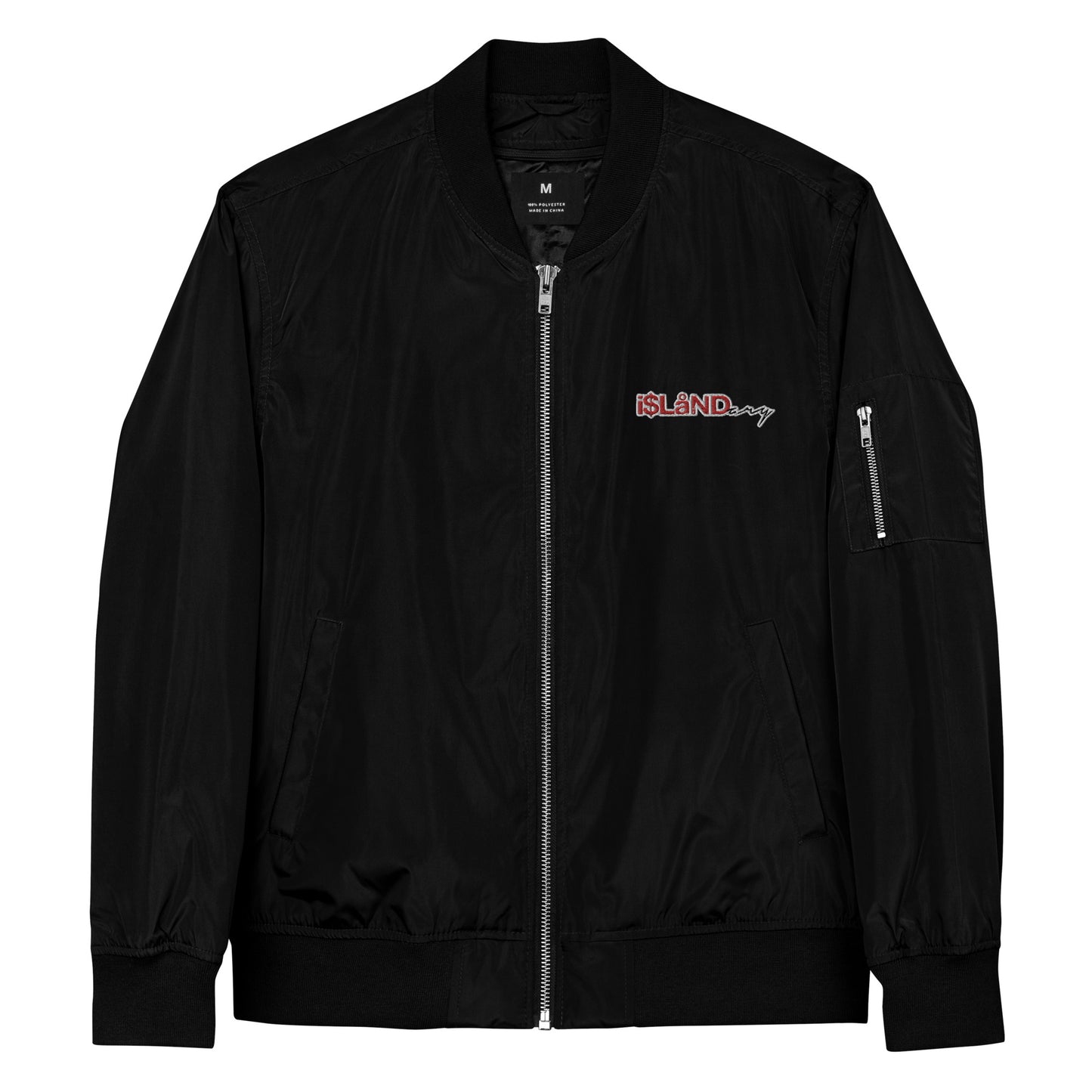 Islandary (Front) Premium recycled bomber jacket