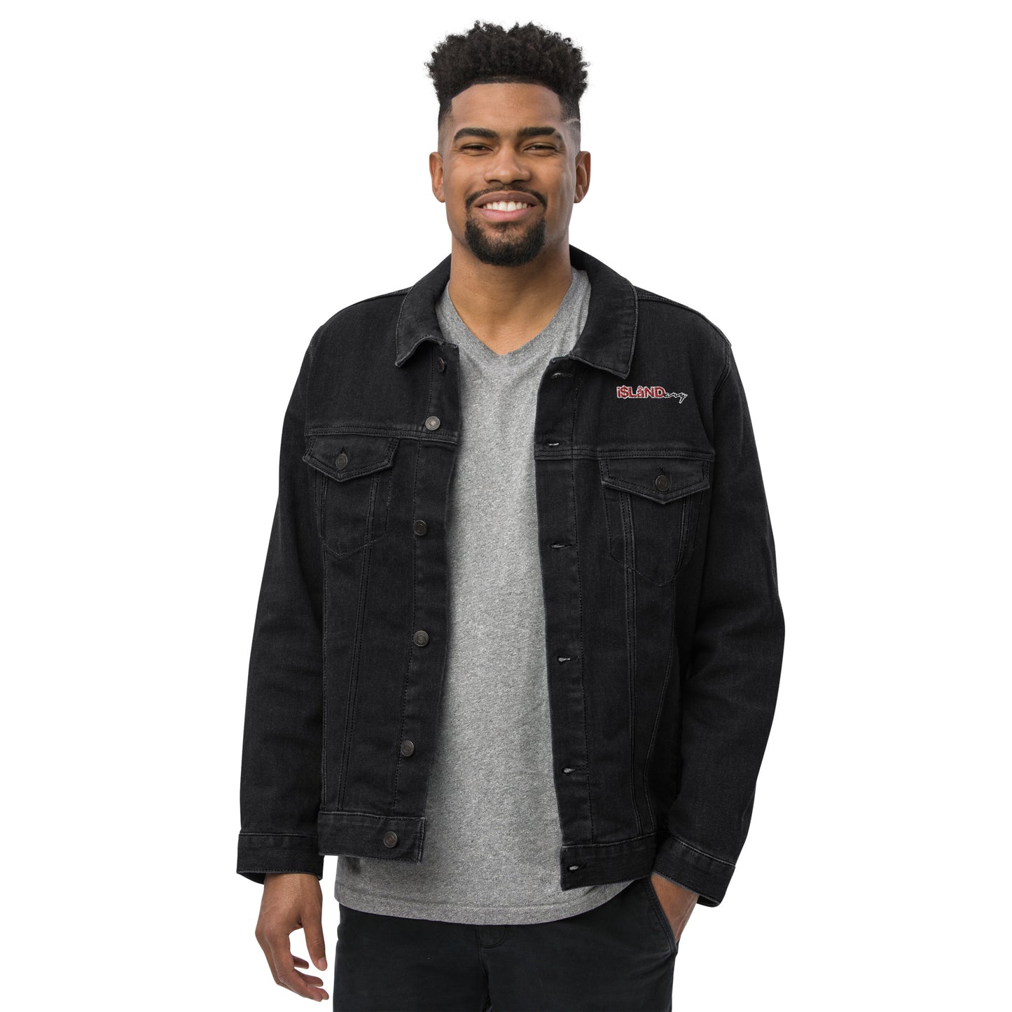 Red Islandary Unisex denim jacket