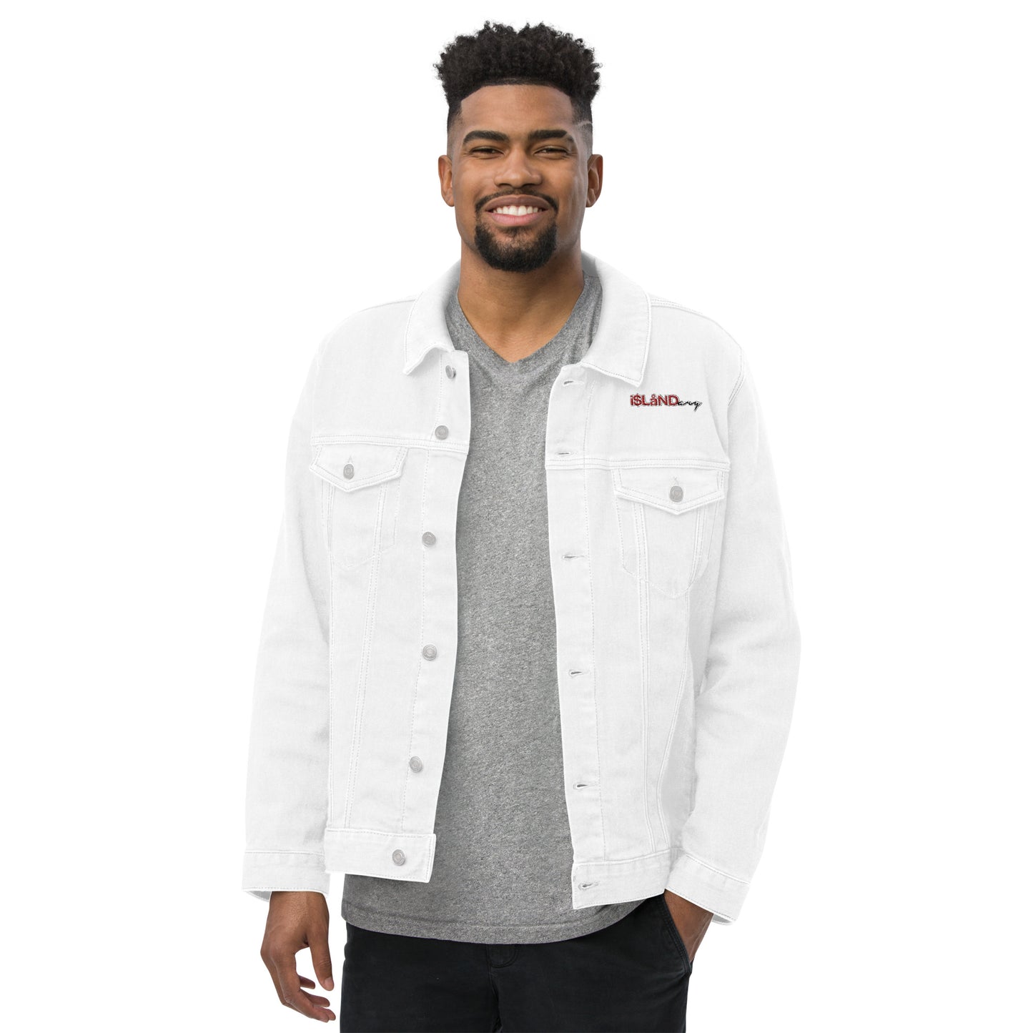 Red Islandary Unisex denim jacket