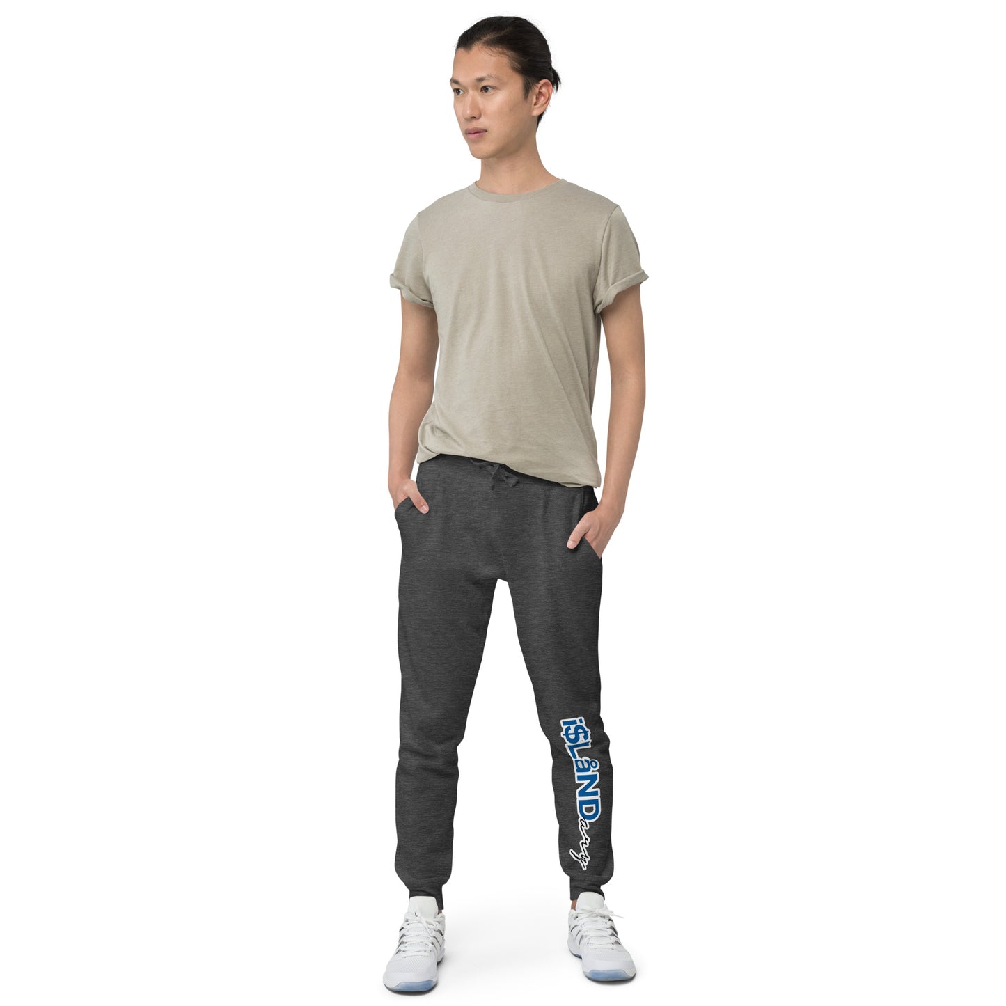 Blue Islandary Unisex fleece sweatpants