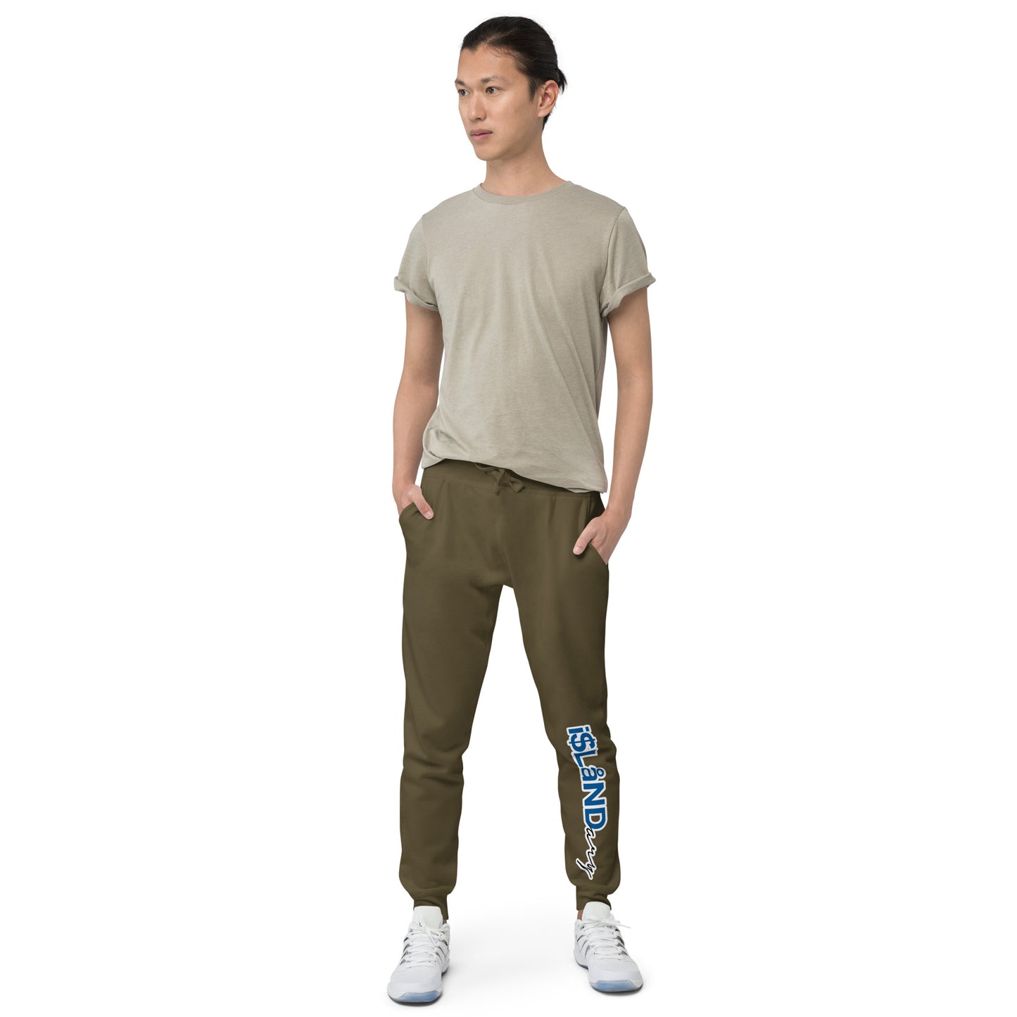 Blue Islandary Unisex fleece sweatpants