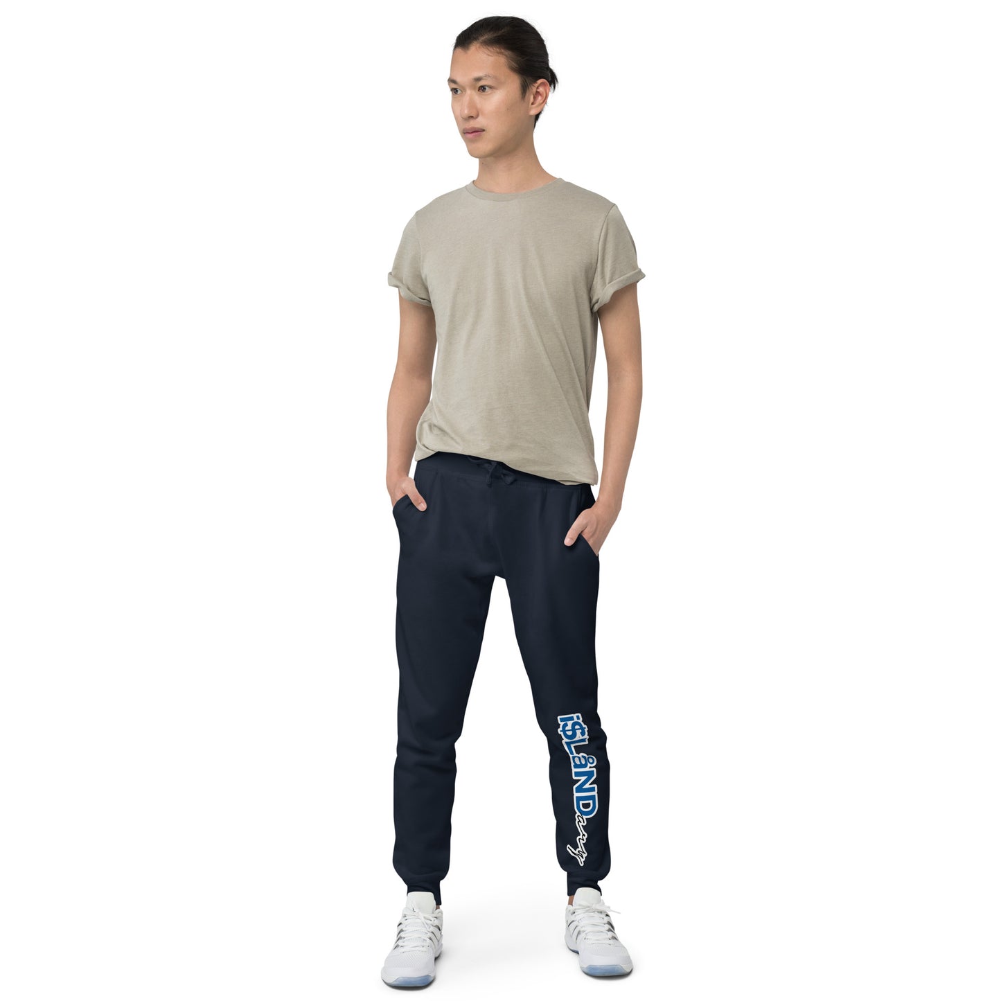 Blue Islandary Unisex fleece sweatpants