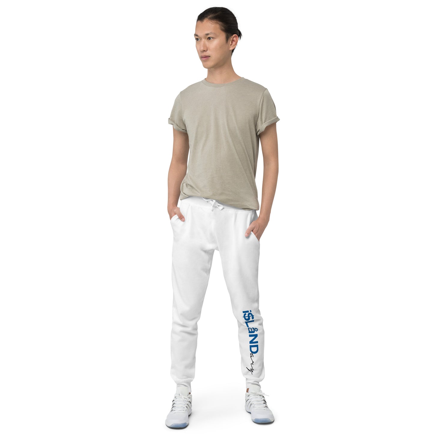 Blue Islandary Unisex fleece sweatpants